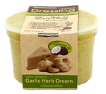 I Corporation Salad Cream with garlic in a bottle, ideal for salads and dressings, showcasing the product label and creamy texture.