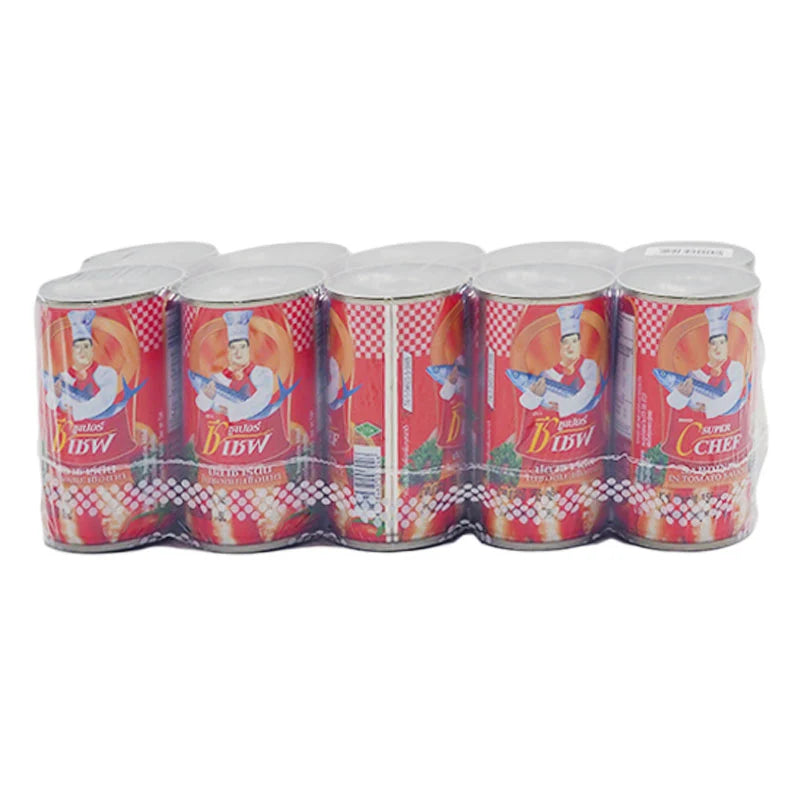 Super C Chef Sardines In Tomato Sauce 155ml x10