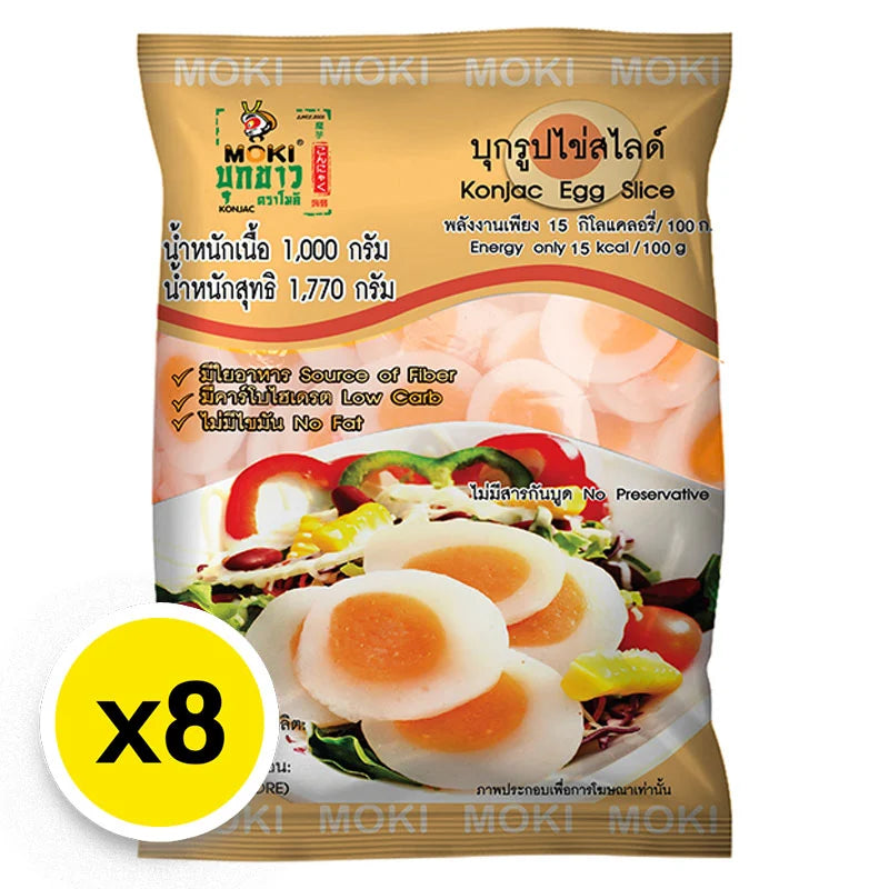 MOKI Konjac Egg Slice 1kg x8