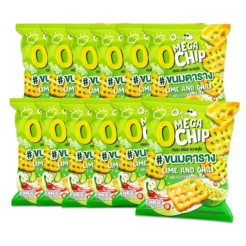 GRINNY MEGA O CHIP LIME AND CHILI FLAVOUR 15g