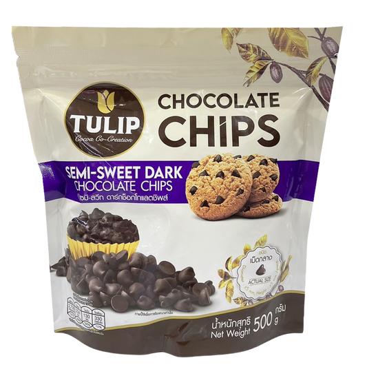 Tulip Semi Sweet Dark Chips (M)