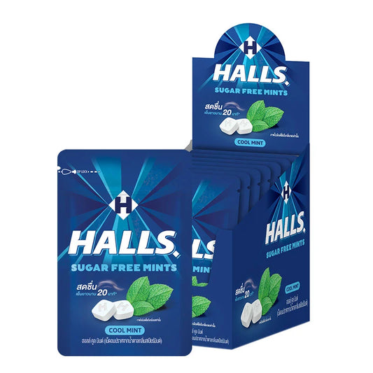 HALLS Mints Cool Mint Candy 15.4g x10