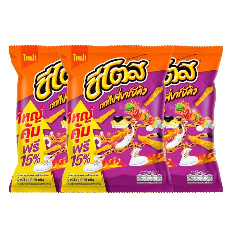 Cheetos Corn Snack Spicy Barbecue 75g x3