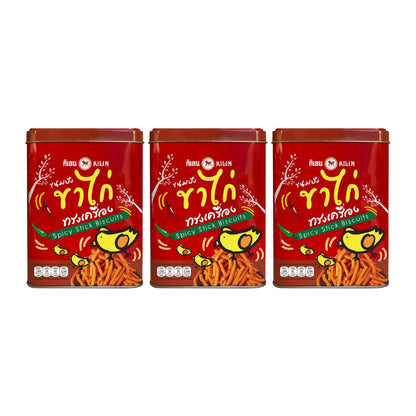 Kilin Biscuits In Tin Spicy Bread Stick 400g x3