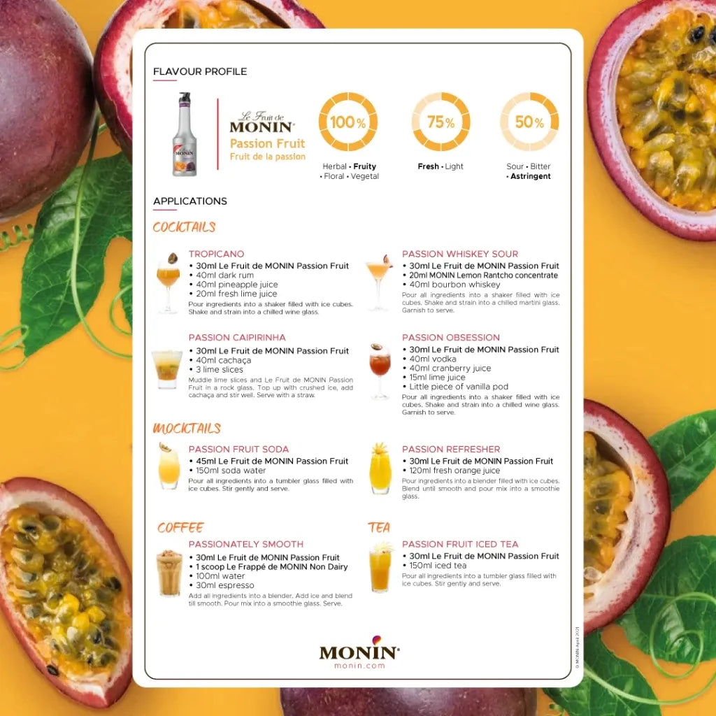 Monin Passion Fruit Mix 1000ml