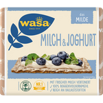 Wasa M Jolk Crispbread, a crunchy snack from Wasa, with visible golden-brown crispbread pieces on a neutral background.