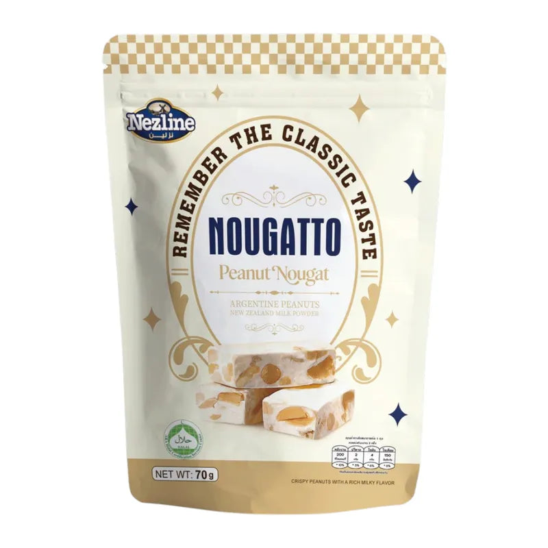 Nezline Nougatto Peanut Nougat Original Mixed With Nuts 70g