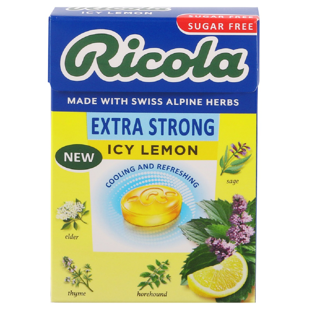 Ricola Icy Lemon Candy Sugar Free