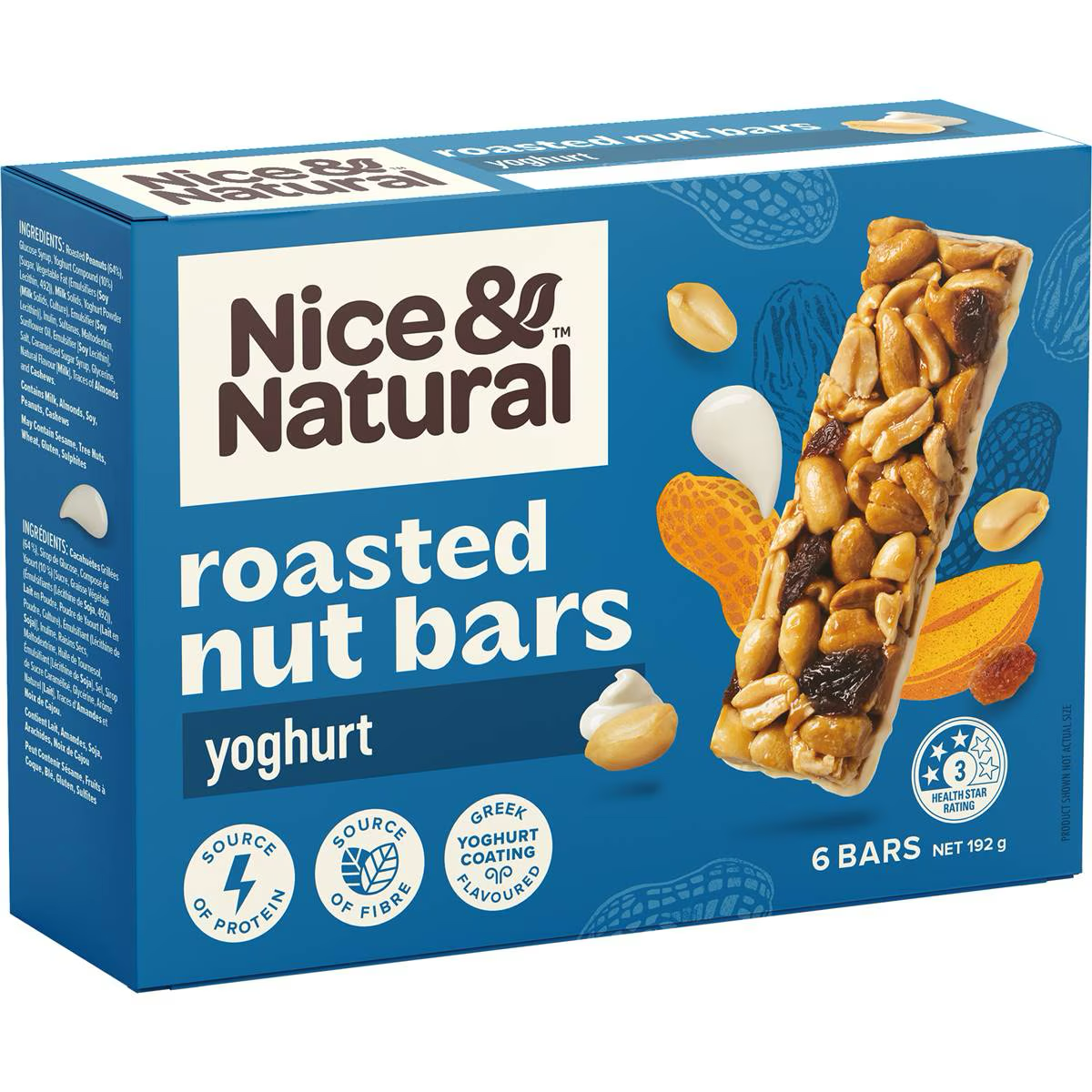 Nice & Natural Roasted Nut Bars Yoghurt