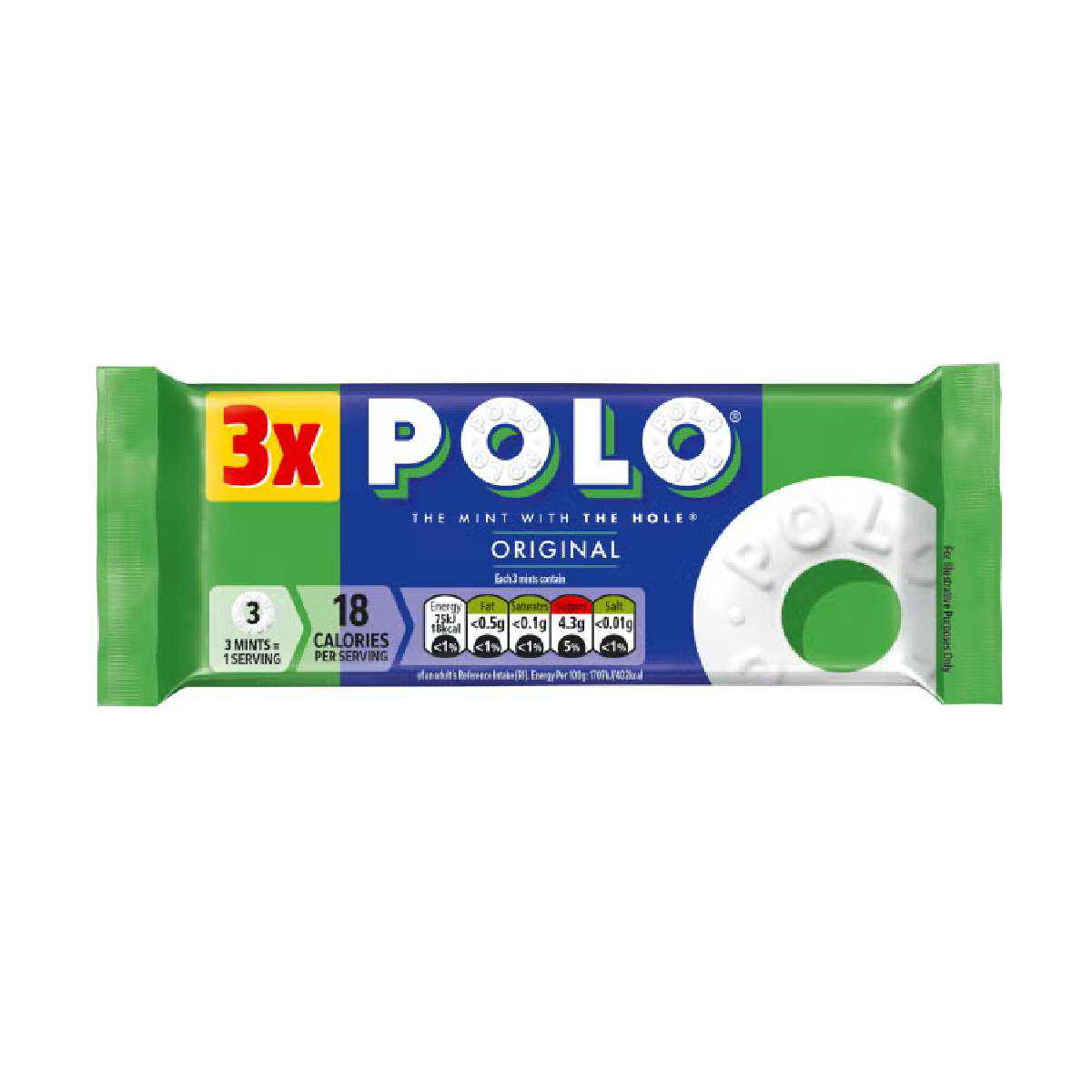 Polo Original Mint Tube 3 Pack