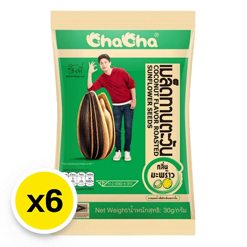Chacha Sunflower Seeds Coconut Flavor 30g x6