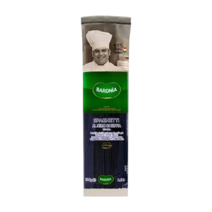 Baronia Spaghetti Nero De Seppia Pasta 500gr/bolonia Spaghetti