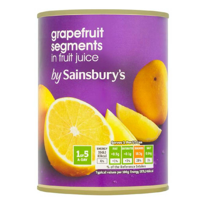 Sainsbury's Grapefruit Segments In Juice