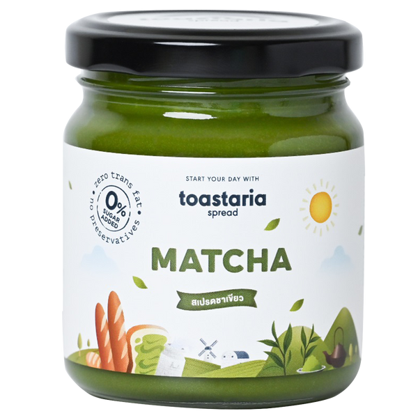 Toastaria Green Tea pack showing vibrant green tea leaves in a resealable grocery bag.