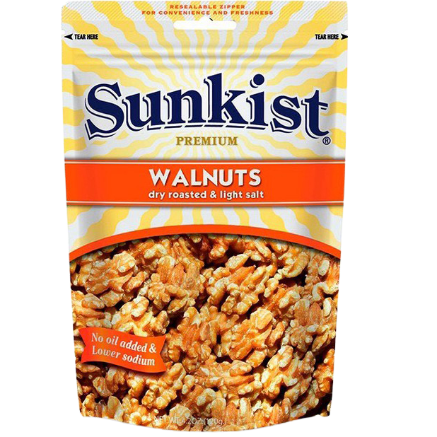 Sunkist Dry Roasted & Light Salt Walnuts