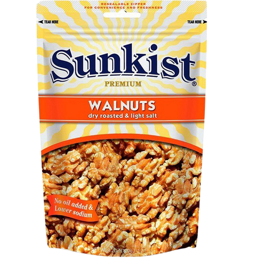 Sunkist Dry Roasted & Light Salt Walnuts