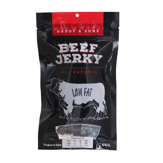Daddy And Sons Beef Jerky Original Snack Natural Smoked