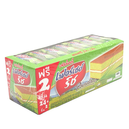 Fershay Richs Pandan Flavored Layer Cake Filled With Cream 15g