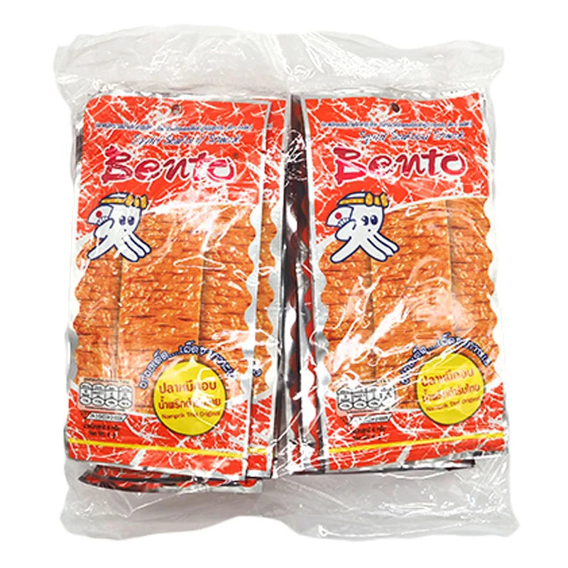 Bento Squid Seafood Snack Hot Spicy 4g x24