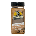 United Cloves Powder in a clear jar, showing dark brown ground cloves used for cooking and baking in the grocery category.