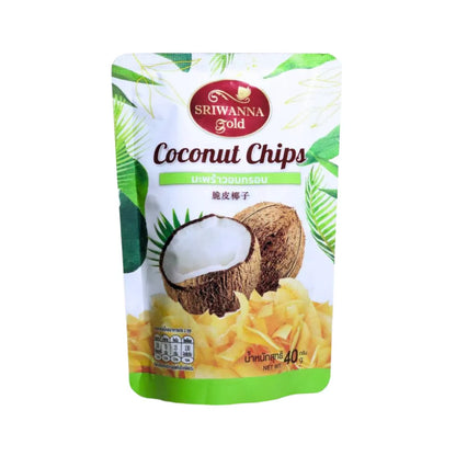 SRIWANNA Gold Coconut Chips . (GOLD Coconut Chips .) 40g