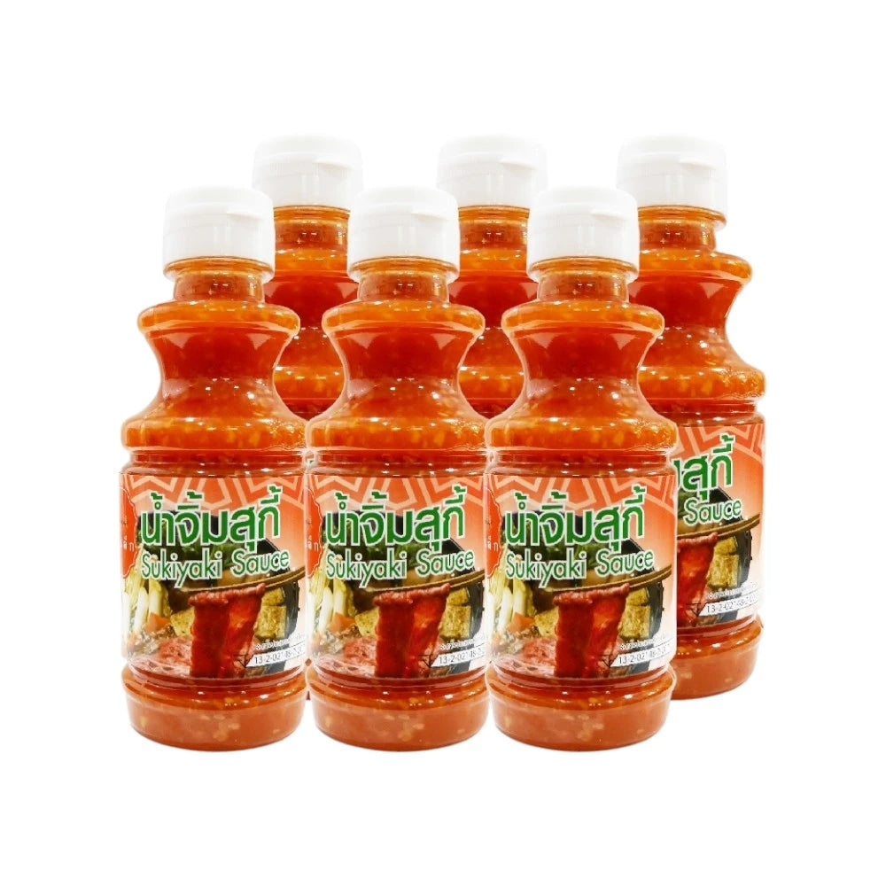 J-lek Jae Lek Suki Sauce Plastic Bottle Pack Of 6 Bottles 240g