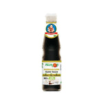 Deksomboon Less Sodium Oyster Sauce 350g in a glass jar, suitable for stir-fry and Asian cuisine, dry grocery product