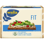 Wasa Fit confectionery snack package featuring healthy snack bars with oats and fruit, branded by Wasa.