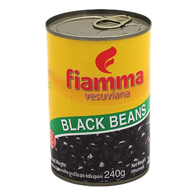 FIAMMA VESUVIANA Black Beans In Brine 400g