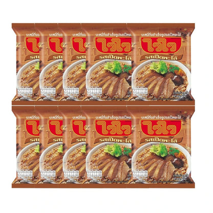 WAIWAI Instant Noodles Duck In Soy Sauce Flavor 10 Packs 60g