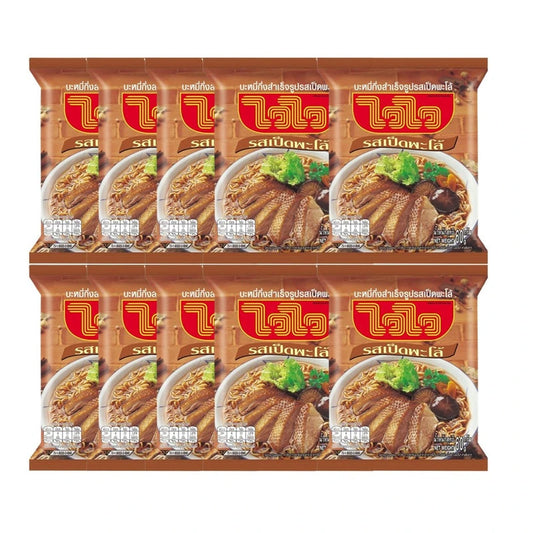 WAIWAI Instant Noodles Duck In Soy Sauce Flavor 10 Packs 60g