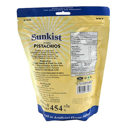 Sunkist Salted Pistachios 454g