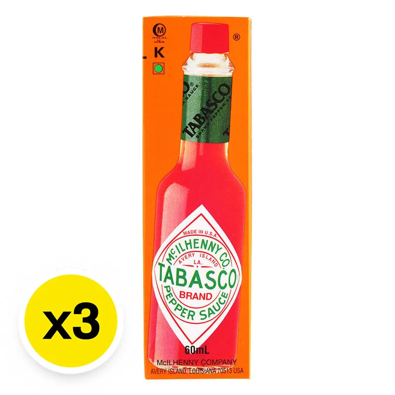 Tabasco Pepper Sauce 60ml x3