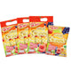 Three packs of GRINNY variety fruit-flavored gelatin dessert, 15g each, showing colorful fruit jelly in clear packaging.