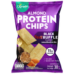 Xongdur Almond Protein Chips in black truffle flavor, a savory confectionery snack with almonds and crispy chip texture.