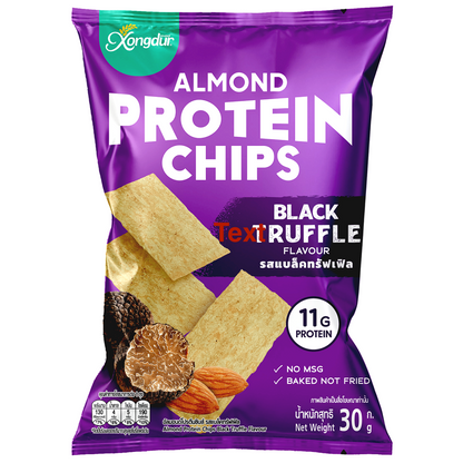 Xongdur Almond Protein Chips Black Truffle Flavour
