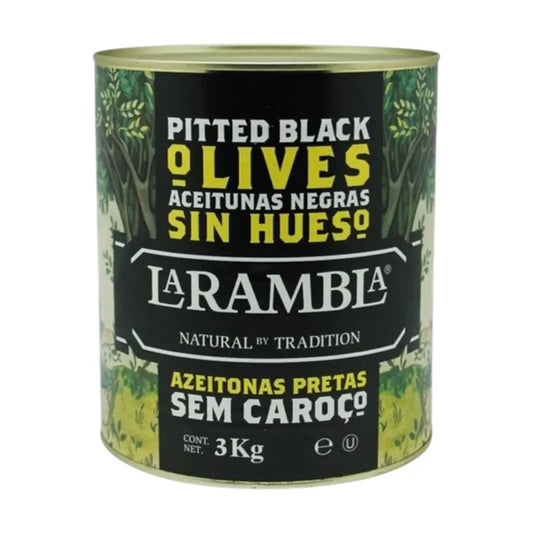 La Rambla Pitted Black Olives 3 000g