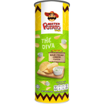 Mister Potato Sour Cream Onion potato crisps in a colorful snack bag, showcasing the savory flavor and crispy texture.