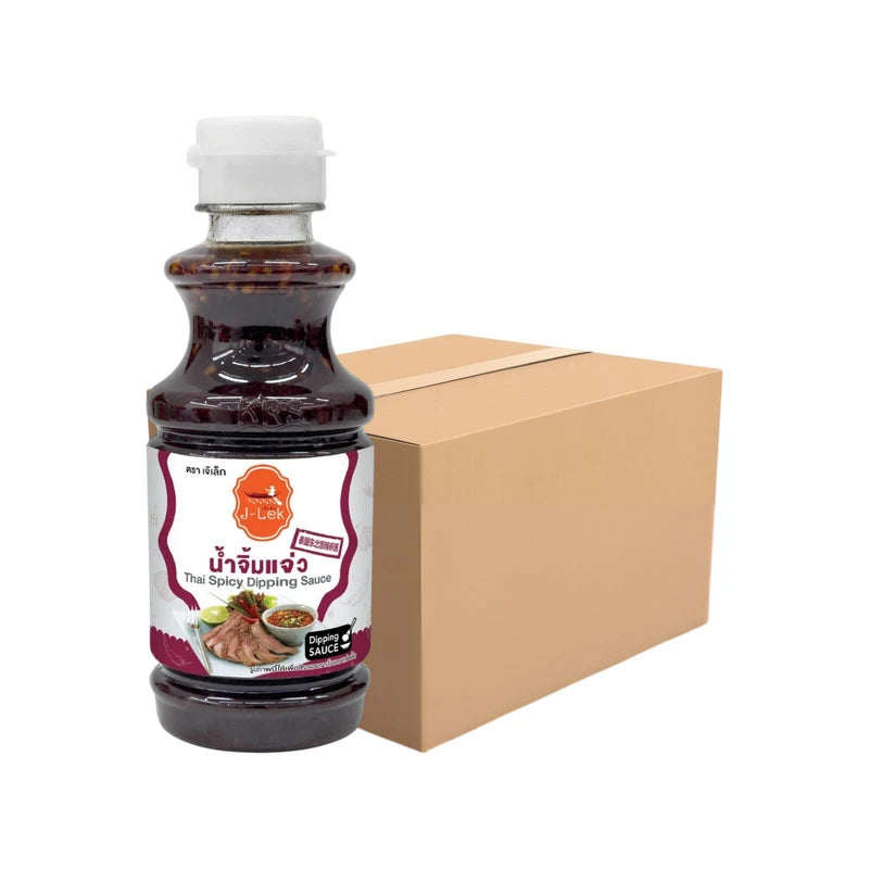 J-lek Jaew Dipping Sauce Plastic Bottle Pack Of 24 Bottles 240g