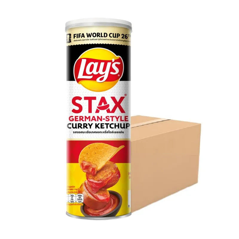LAYS STAX GERMAN CURRY KETCHUP 97g x16