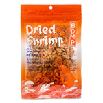 Bdmp dried shrimp in a clear container, suitable for cooking and seasoning in grocery dishes