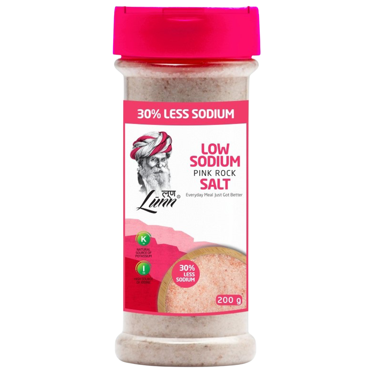 Lunn Low Sodium Pink Rock Salt
