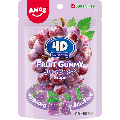 Amos 4d Gummy Center Filled Grape