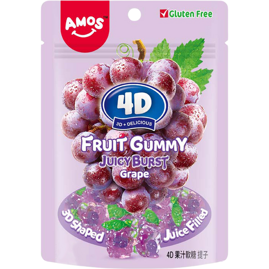 Amos 4d Gummy Center Filled Grape