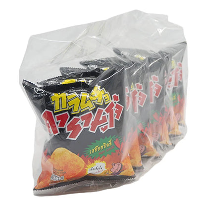 Karamucho Potato Chip Hot Chili Flat Cut 18g x6