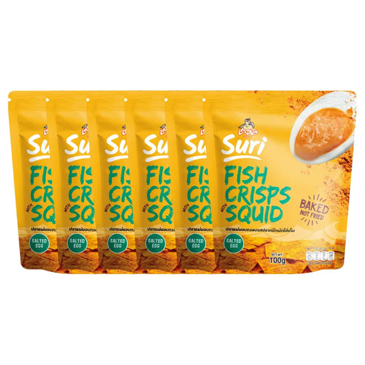 CHAOLAY Fish Crisps With Squid (salted Egg) 100g x6