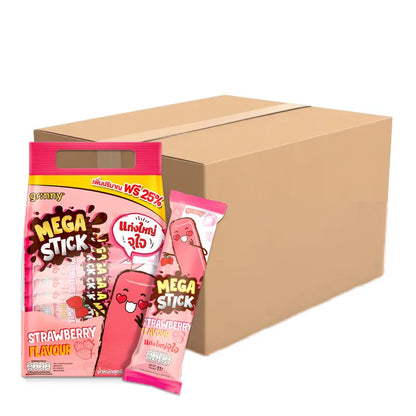 GRINNY CORN SNACK WITH STRAWBERRY FLAVOR . (PACK 20PCS) X12 11g
