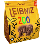Bahlsen Leibniz Zoo Jungle biscuits featuring animal-shaped cookies in colorful packaging, ideal for snack lovers.