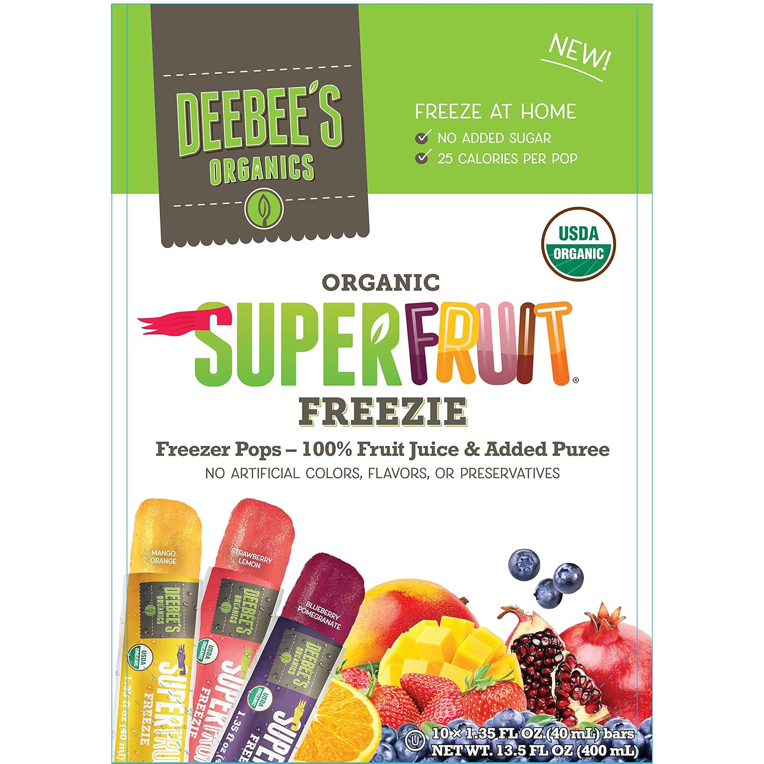 Deebees Organic Super Fruit Freezie