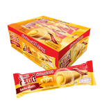Grinny Cheddar cheese coated snack filled with cream, 15g, dry grocery snack confectionery with cheesy and creamy filling